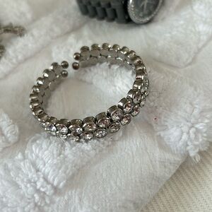 Rhinestone cuff bracelet